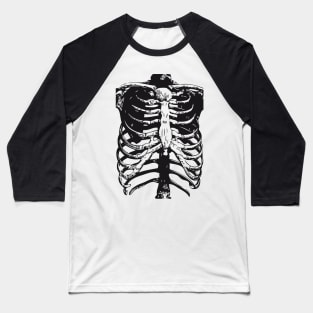 Skeleton Ribs | Skeletons | Anatomy | Bones | Rib Cage | Baseball T-Shirt